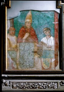 Paavi Bonifatius VIII julistaa vuoden 1300 juhlavuoden (Fresko tekijältä Giotto (c.1266 1337)