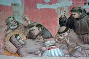 Fresko Pyhän Franciscuksen kuolemasta, 1300-luku