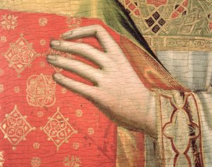 Pyhän Tapanin käsi (tempera paneelissa) (yksityiskohta) (katso myös 66554-55) tekijältä Giotto di Bondone