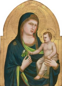 Madonna ja lapsi. Noin 1310/15 tekijältä Giotto di Bondone