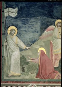 Noli me Tangere, yksityiskohta Kristuksesta ja Maria Magdaleenasta, n. 1305