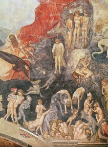 Viimeinen tuomio, yksityiskohta kirottujen, 1303-05 (katso myös 65227) tekijältä Giotto di Bondone