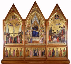 Stefaneschin triptyykki, n. 1320 (tempera paneelissa) tekijältä Giotto di Bondone