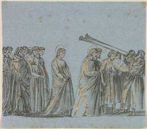 Marian ja Joosefin hääkulkue tekijältä Giotto di Bondone