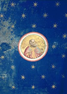 Profeetta, kattoholvista, n. 1305 tekijältä Giotto di Bondone