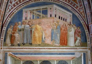 Huonekalut ja erilaiset esineet 1100- ja 1300-luvuilta tekijältä Giotto di Bondone