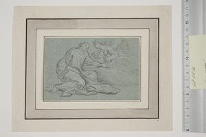 Kristus Getsemanessa ja enkeli maljan kanssa tekijältä Giovanni Agostino Ratti