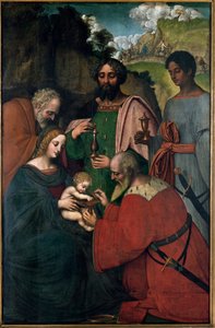 Adoration of the Magi (öljy paneelissa