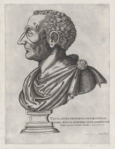Rooman loiston peili: Liviuksen rintakuva, 1582, 1582.