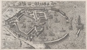 Rooman loiston peili: Rooman satama, 1581, 1581. tekijältä Giovanni Ambrogio Brambilla
