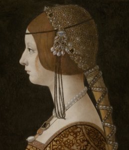 Blanca Maria Sforza tekijältä Giovanni Ambrogio de Predis