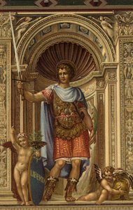 St Victor, Il Sodoman maalaus Palazzo Comunalessa, Sienassa, Italiassa tekijältä Giovanni Antonio Bazzi after Sodoma