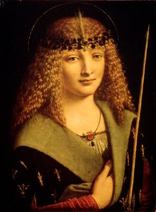 Nuoren muotokuva Pyhänä Sebastianina, c1500 tekijältä Giovanni Antonio Boltraffio