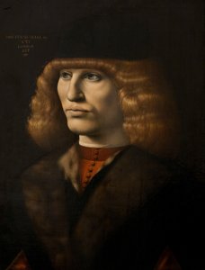 Nuoren miehen muotokuva, n.1500 (öljy paneelille) tekijältä Giovanni Antonio Boltraffio
