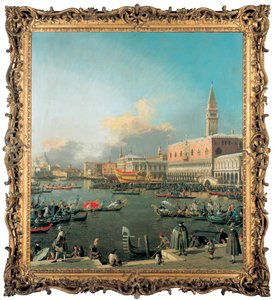 Bucintoro Molossa, Venetsiassa, helatorstaina tekijältä Giovanni Antonio Canal
