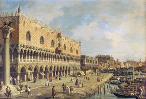 Riva degli Schiavoni, Venetsia tekijältä Giovanni Antonio Canal