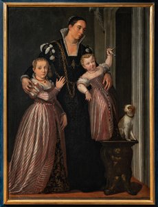 Retrato de Paola Bonanome Gualdo com suas filhas Laura e Virginiafinnish