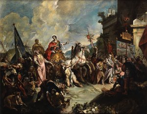Giovanni Antonio Guardi Scipion riemukulkue tekijältä Giovanni Antonio Guardi