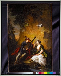 Musikaaliset rakastavaiset (Scene Galante) tekijältä Giovanni Antonio Guardi