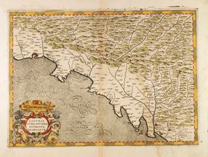 Itä-Ligurian alue, Giovanni Antonio Maginin italialaista atlasta, kuparikaiverrus tekijältä Giovanni Antonio Magini