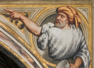 Keskilaivo, Plume Second Span South, IL Pordenone 1520, rintakuva profeetalla tekijältä Giovanni Antonio Pordenone