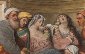 Counterfaccata, IL Pordenone, kerros 1522, yksityiskohta tekijältä Giovanni Antonio Pordenone