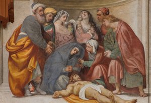 Counterfaccata, IL Pordenone, kerros 1522, yksityiskohta tekijältä Giovanni Antonio Pordenone
