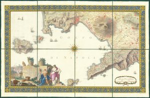 Napolinlahden kartta vuodelta 1794 tekijältä Giovanni Antonio Rizzi-Zannoni