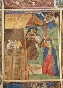 Syntymä, n. 1480 (fresko) tekijältä Giovanni Baleison