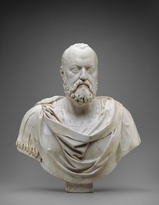 Toscanan suurherttua Cosimo I:n rintakuva, n. 1572 (marmori) tekijältä Giovanni Bandini