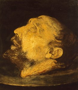 Pyhän Johannes Kastajan pää tasangolla tekijältä Giovanni Battista (1567 1633) Crespi