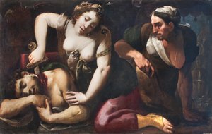 Judith mestaa Holofernesin pään tekijältä Giovanni Battista (1567 1633) Crespi