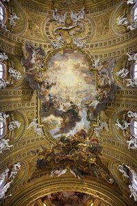 Jeesuksen nimen voitto (Il Trionfo del nome di Gesu), trompe l