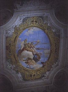 Ajan ja totuuden allegoria (kattomaalaus) tekijältä Giovanni Battista Tiepolo