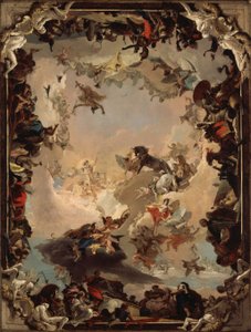 Planeettojen ja maanosien allegoria tekijältä Giovanni Battista Tiepolo
