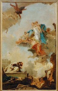 Karmelin neitsyt ilmestyy pyhälle Simeon Stockille ... tekijältä Giovanni Battista (1696 1770) Tiepolo