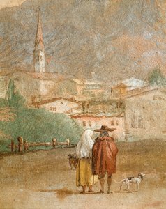 Maisema Cupidon kanssa tekijältä Giovanni Battista Tiepolo