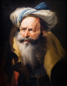 Vanhan miehen pää, noin 1752 (Öljy kankaalle)