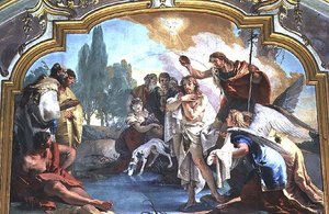 Kristuksen kaste (fresko) tekijältä Giovanni Battista Tiepolo
