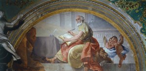 Italia, Bergamo, Colleonin kappeli, Pyhän Markuksen evankelista tekijältä Giovanni Battista Tiepolo