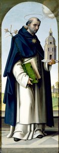 Pyhä Tuomas Akvinolainen, 1512-16 (tempera taulussa) tekijältä Giovanni Battista Bertucci