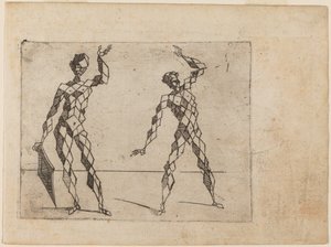 Teoksesta "Bizzarie di different figures" tekijältä Giovanni Battista Bracelli