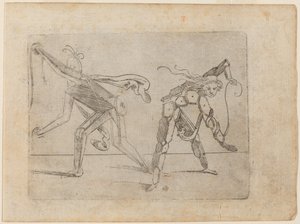 Teoksesta "Bizzarie di different figures" tekijältä Giovanni Battista Bracelli