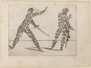 Teoksesta "Bizzarie di different figures" tekijältä Giovanni Battista Bracelli