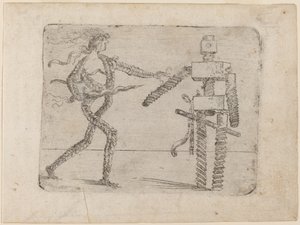 Teoksesta "Bizzarie di different figures" tekijältä Giovanni Battista Bracelli