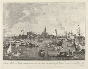 Doge Bucintorossa lähtemässä San Nicolò di Lidosta, 17631766.
