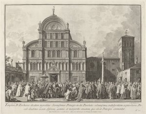 Dogen vierailu San Zaccariassa pääsiäispäivänä, 17631766.