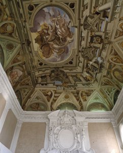 Phaetonin putoaminen (Phaethon) (1625) - Carlonen fresko trompe l