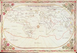 Lisä Ms 11765: Maailmankartta tekijältä Giovanni Battista Cavallini