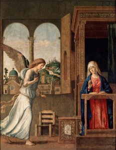 Ilmoitus, 1495. tekijältä Giovanni Battista Cima da Conegliano